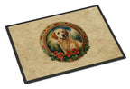 Kuvasz Christmas Flowers Doormat