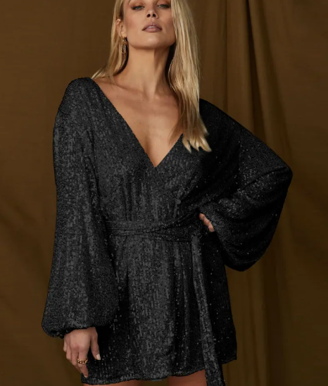 Women's Long Sleeve Cardigan Dress