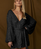 Women's Long Sleeve Cardigan Dress
