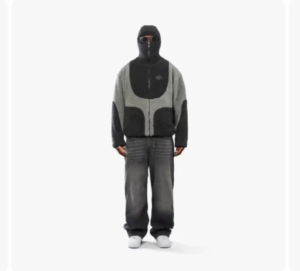 Lamb Wool Hooded Zipper Coat