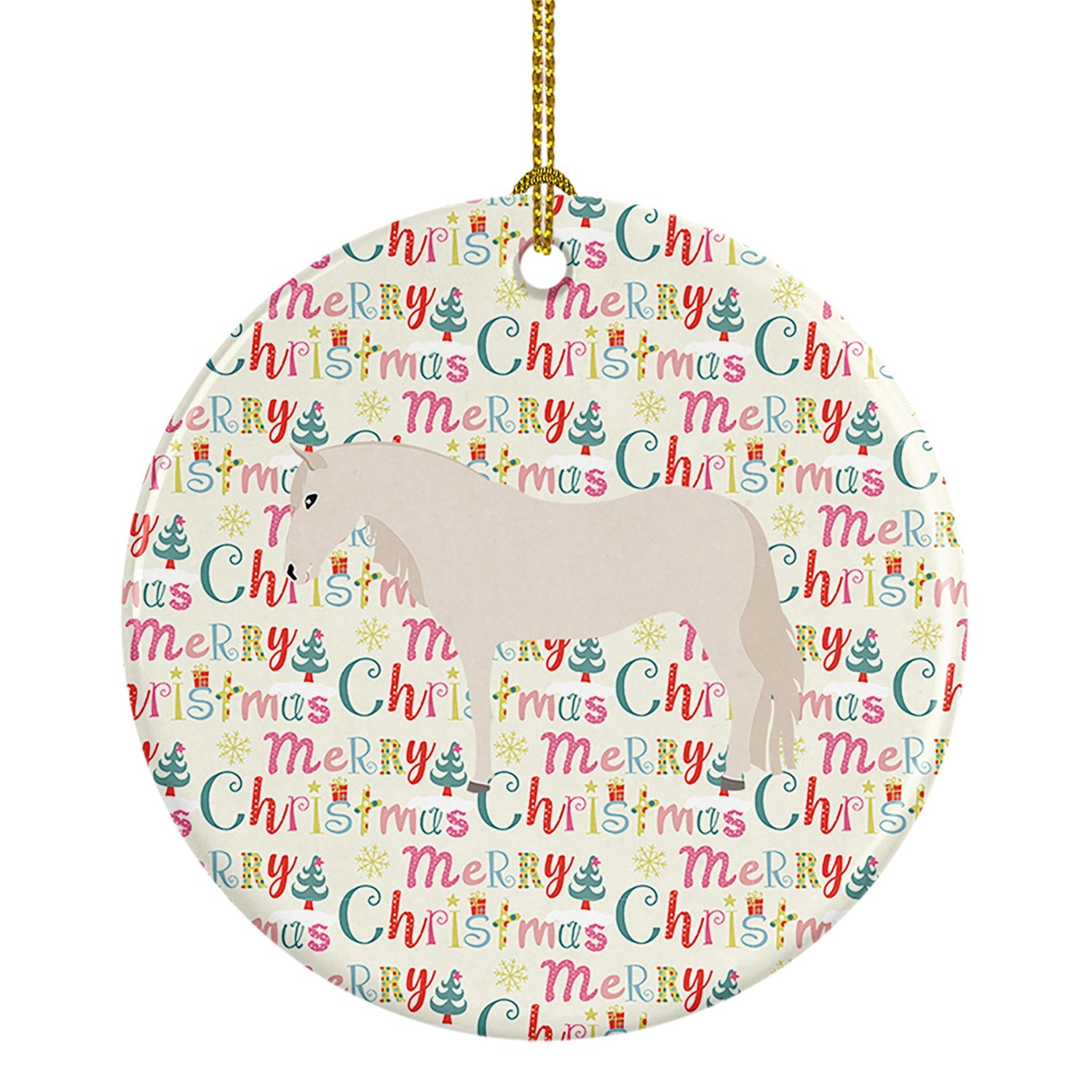 Paso Fino Horse Christmas Ceramic Ornament