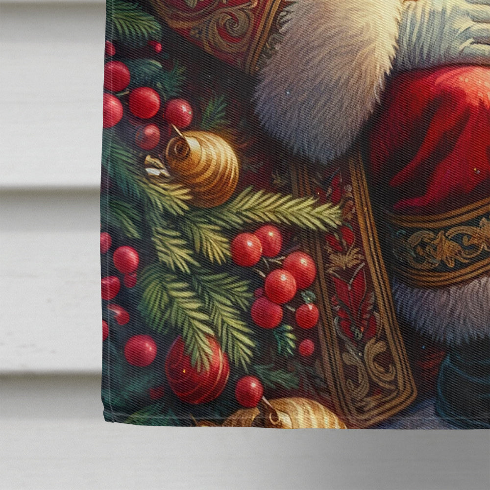 Brussels Griffon and Santa Claus House Flag