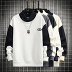Men's Hooded Pullover with Collar - Casual Spring/Summer | Streetwear
