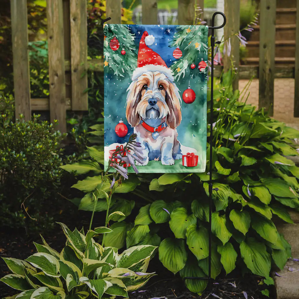 Petit Basset Griffon Vendeen Christmas Garden Flag