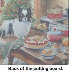 Japanese Chin Christmas Cookies Glass Cutting Board