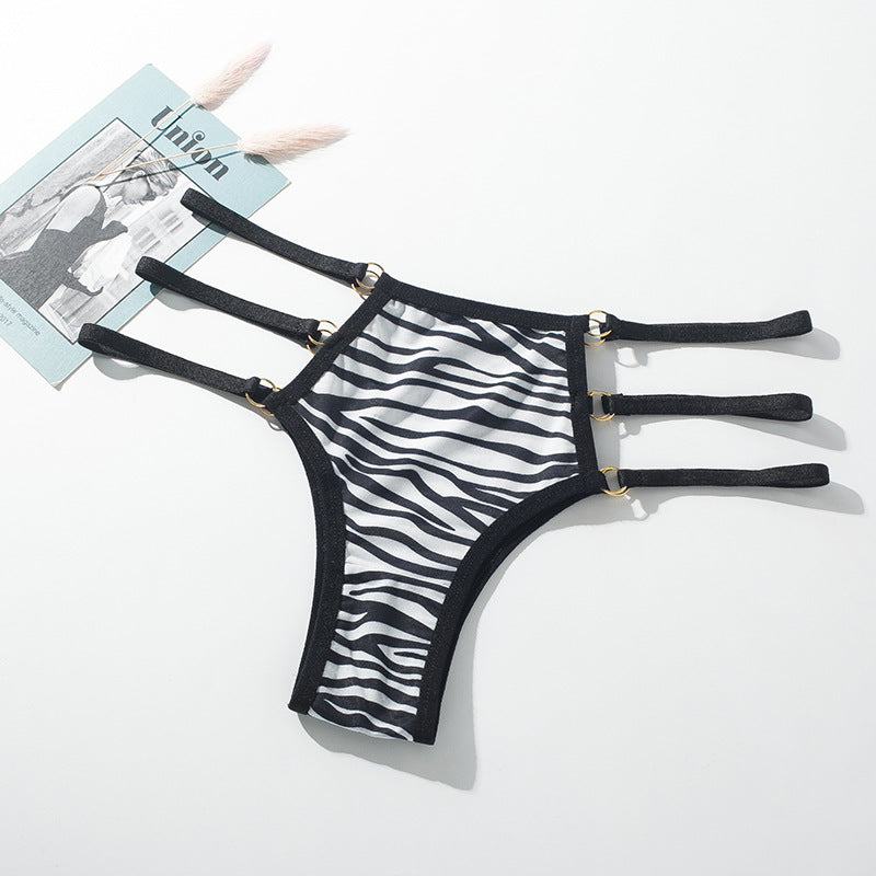 Low Waist Lace-Trimmed Women's Thong Underwear 6003