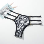 Low Waist Lace-Trimmed Women's Thong Underwear 6003
