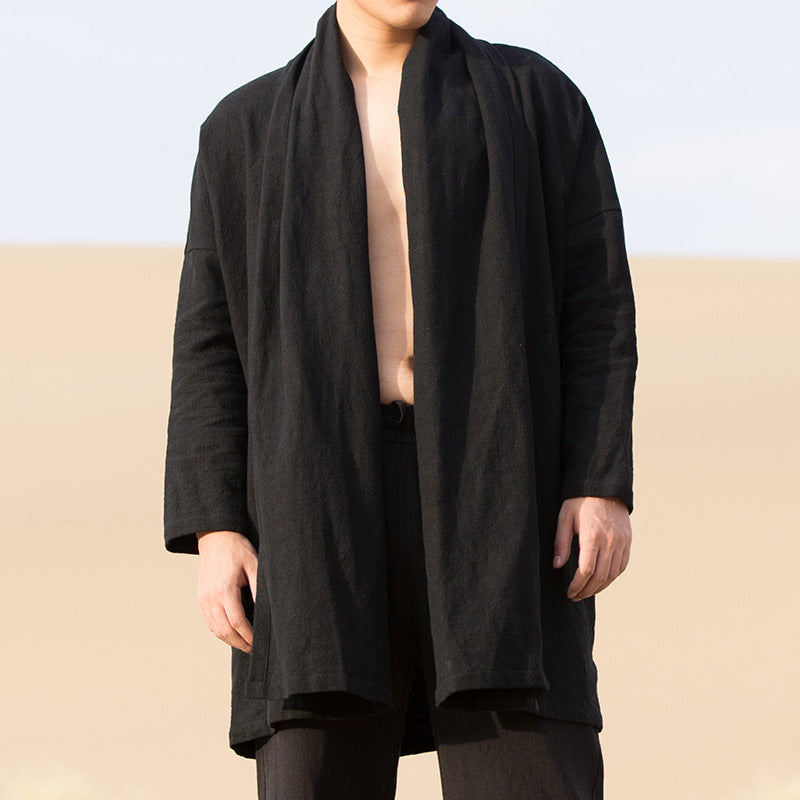 Chinese Style Casual Windbreaker Coat for Men