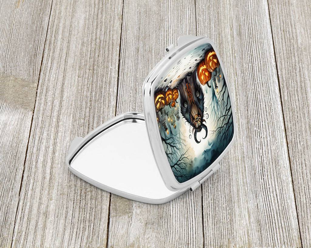 Krampus The Christmas Demon Spooky Halloween Compact Mirror
