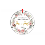 Double-Sided Printed Ceramic Christmas Bauble Ornament