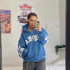 Y2K Vintage Hip Hop Jacket for Women - Casual Hoodie | Streetwear