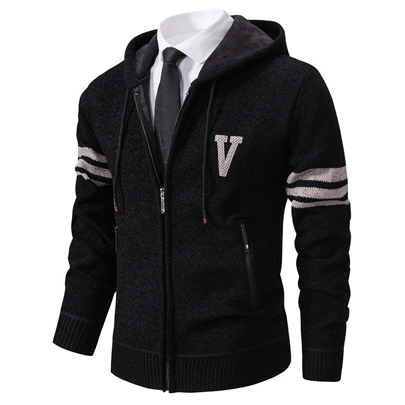 Winter Men's Knit Sweater Coat