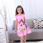 Summer Girls' Cotton Nightgown - Frozen Dress