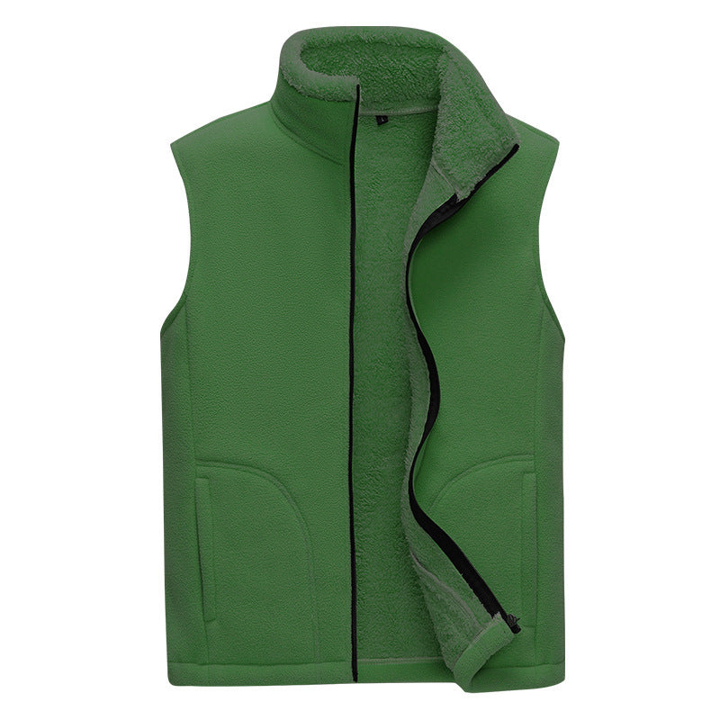 Men's Plus Cashmere Casual Warm Vest for Autumn/Winter