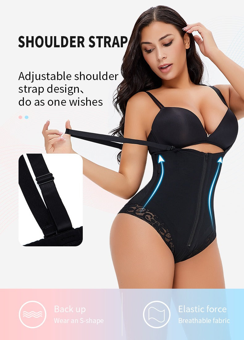 Plus Size Waist & Belly Slimming Bodysuit