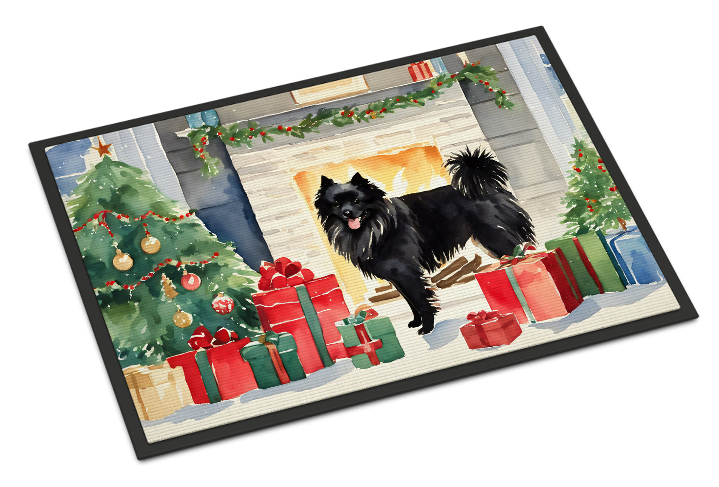 German Spitz Cozy Christmas Doormat