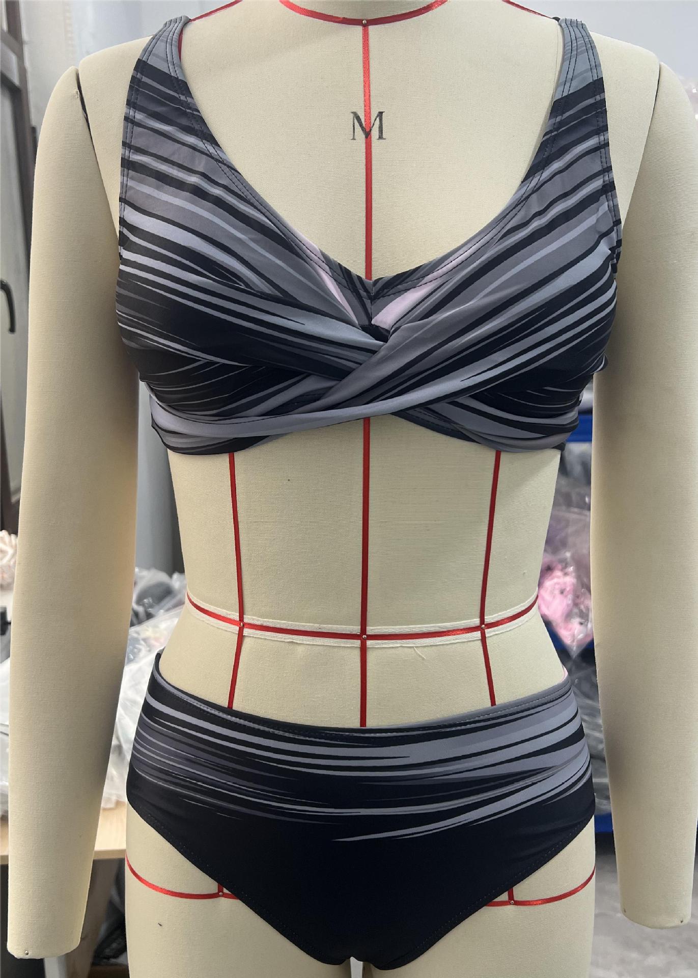 2023 Women's Triangle Back Bikini Set Plus Size