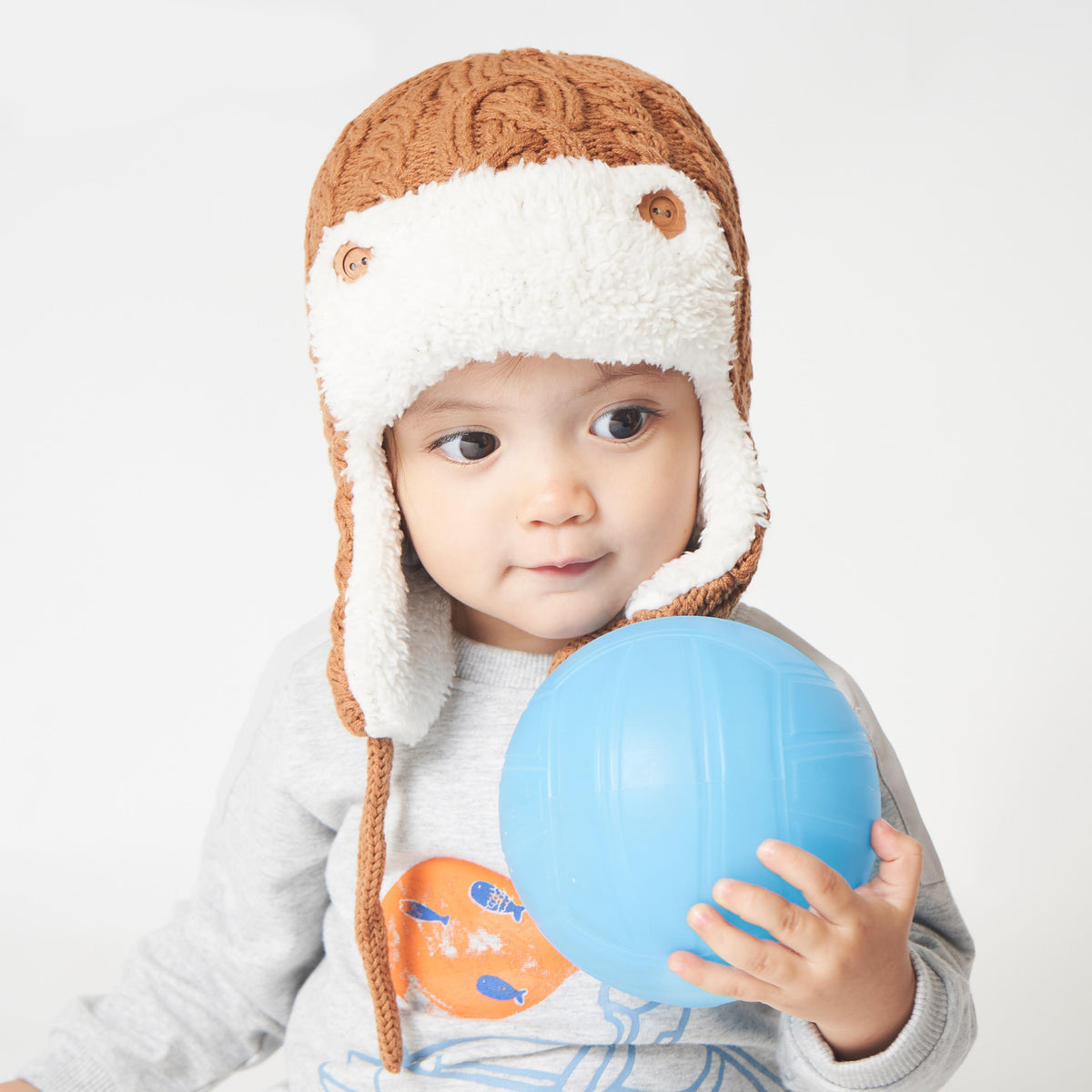 Children's Wool Hat with Velvet Ear Protection | Embroidered Cap