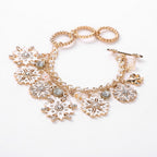 Christmas Bracelet with Snowflake Charms and Pendants