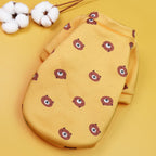 Cartoon Print Velvet Two-Legged Pet Sweater