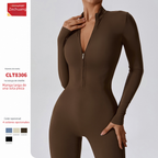 Zechuang High-Intensity Long Sleeve Yoga Bodysuit 8306