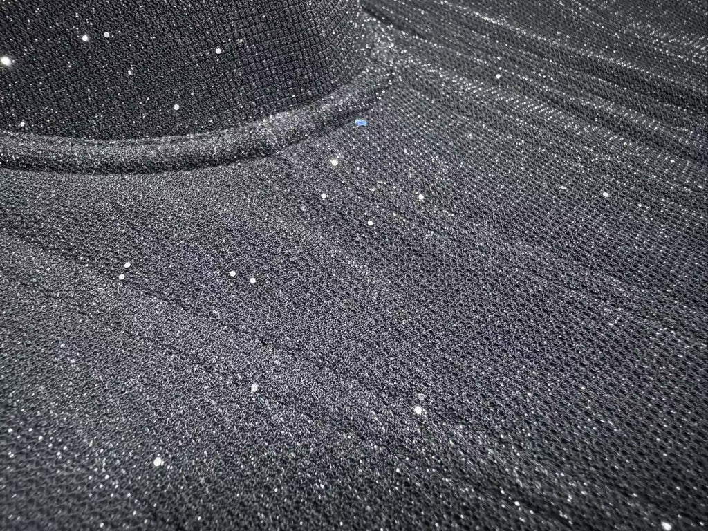 Sequin Bustier Top with Boning