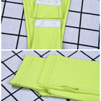Neon Green High Neck Long Sleeve Women's Bodysuit