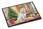 Japanese Spitz Christmas Cookies Doormat