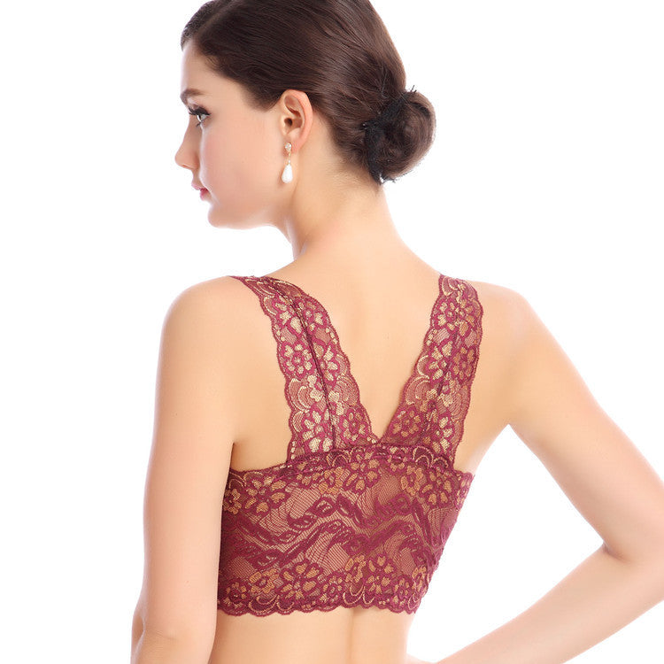 Lace Bralette, Seamless Sports Bra without Underwire