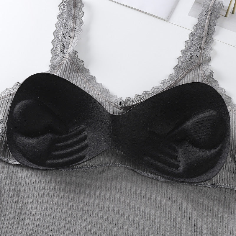 Lace Trim Padded Camisole