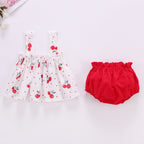 2023 Baby Summer Dress Set for Girls 0-2 Years