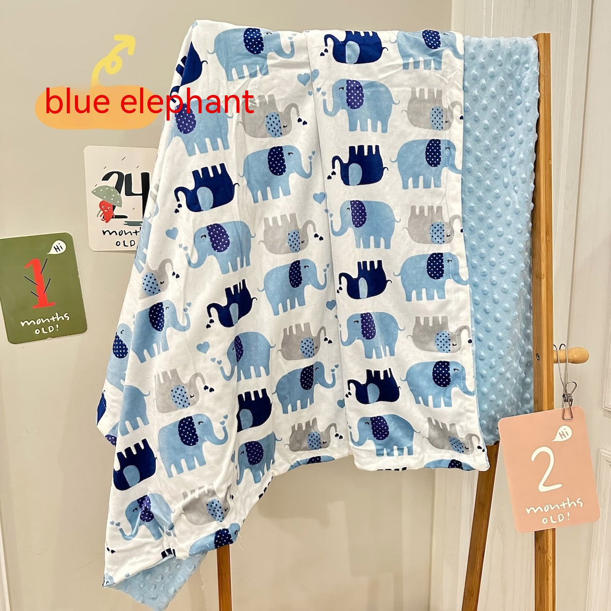 Child's Air Conditioner Comfort Blanket & Beanie | Embroidered Cap