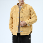 Men's Casual Cotton-padded Buckle Coat