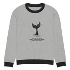 Knitted Whale Tail crew neck sweater