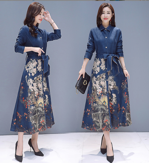 Plus Size Velvet Long Sleeve Trench Coat with Suit Collar