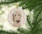 Doodle Fawn #4 Christmas Ceramic Ornament