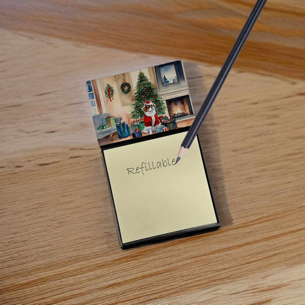 Japanese Chin Cozy Christmas Sticky Note Holder