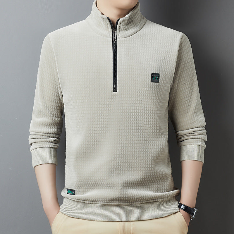 Men's Casual Fleece Warm T-Shirt and Thick Base | Streetwear