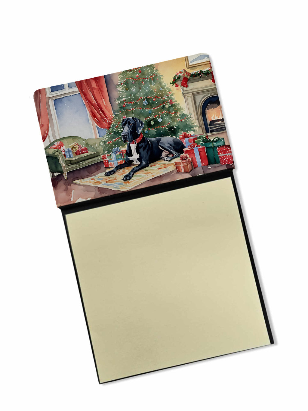 Great Dane Cozy Christmas Sticky Note Holder
