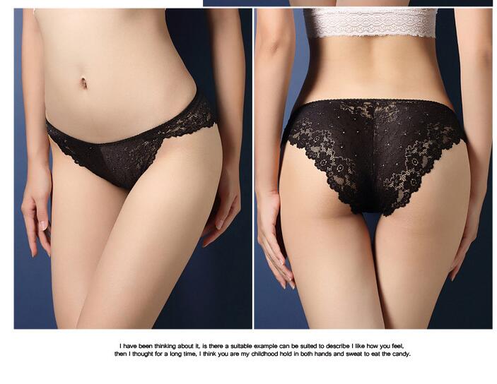 Luxury Women's Lace Triangle Panties - Sexy & Sheer
