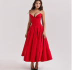 Women's Elegant Tube Top A-Line Dress