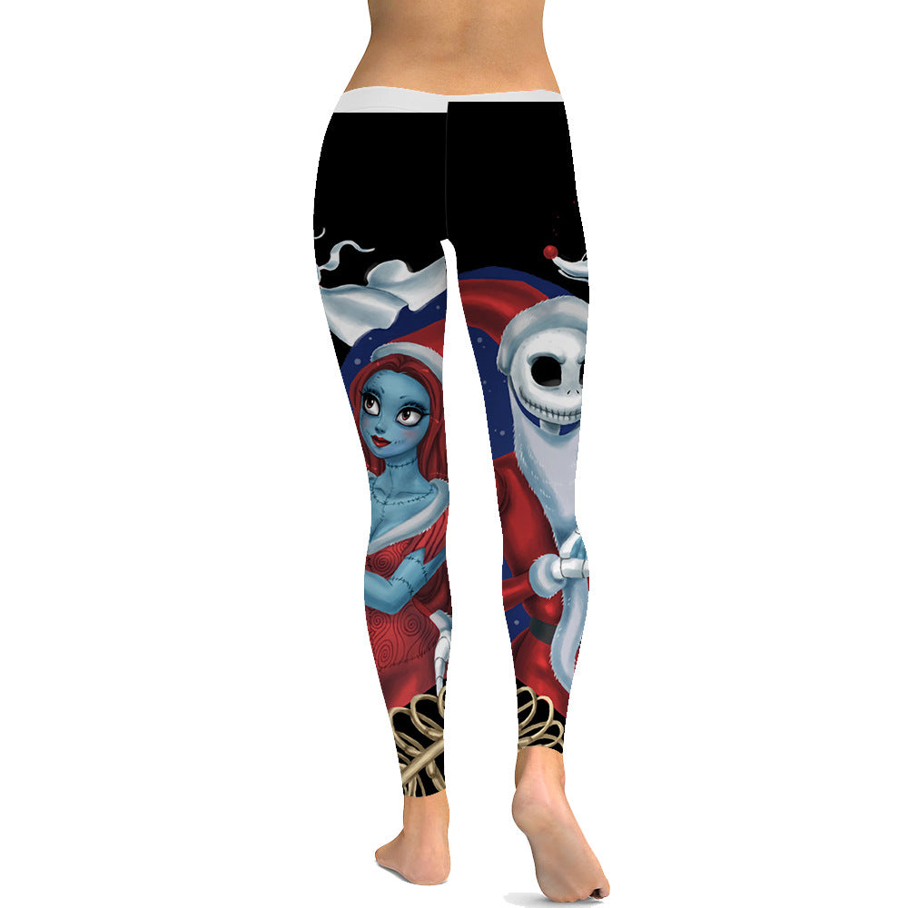 Digital Print Leggings for Christmas - Sexy Base Layer