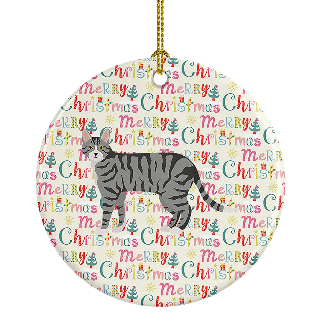 Dragon Li #1 Cat Christmas Ceramic Ornament