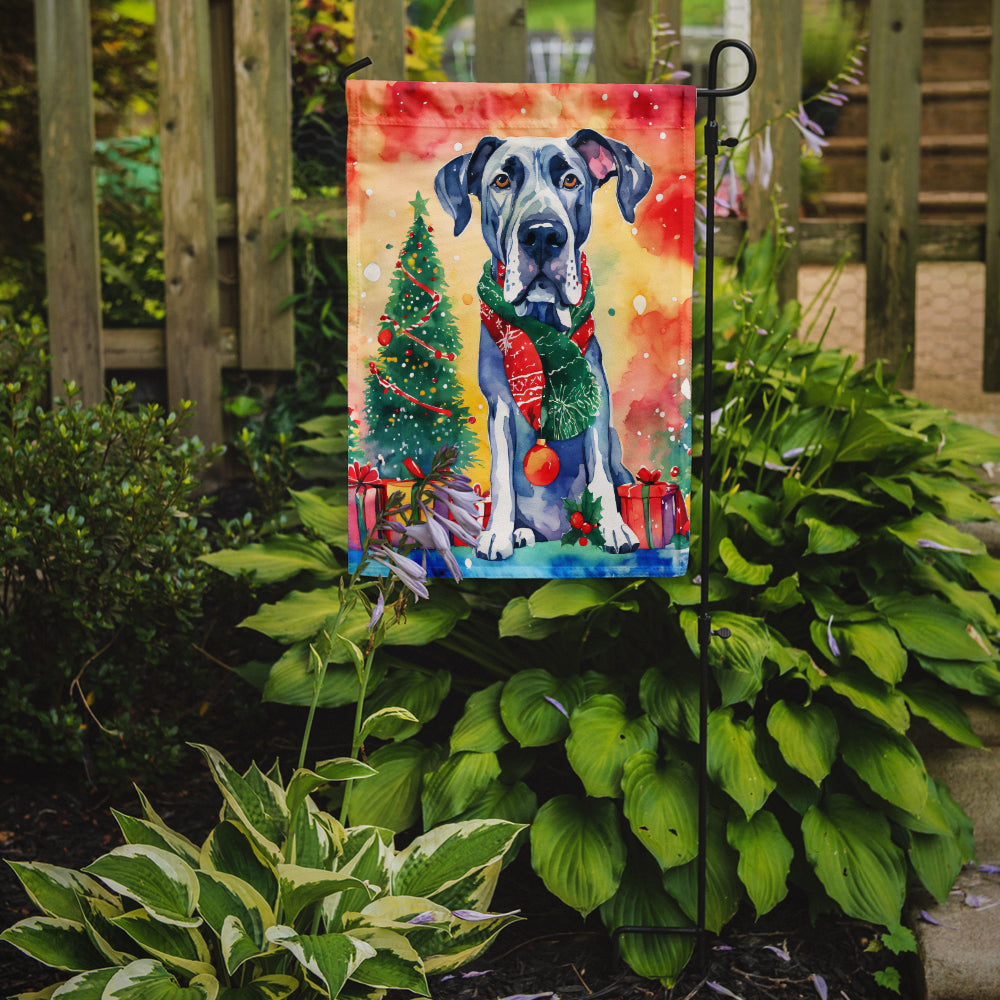 Great Dane Christmas Garden Flag
