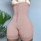 One-Piece Plus Size Shapewear Bodysuit with Zipper & Butt-Lift