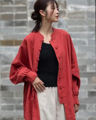 Chinese Style Harakuju Women's Vintage Summer Cardigan