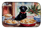 Labrador Retriever Christmas Cookies Dish Drying Mat