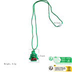 Cool Light Up Necklace with Santa and Christmas Tree