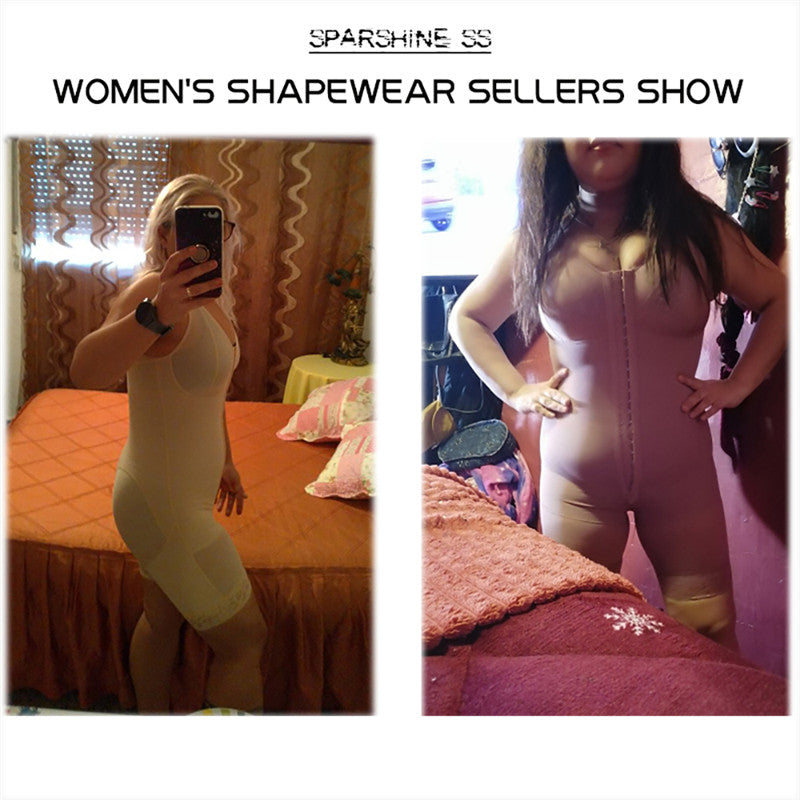 Compressible Shapewear Corset Short with Brooch for Women