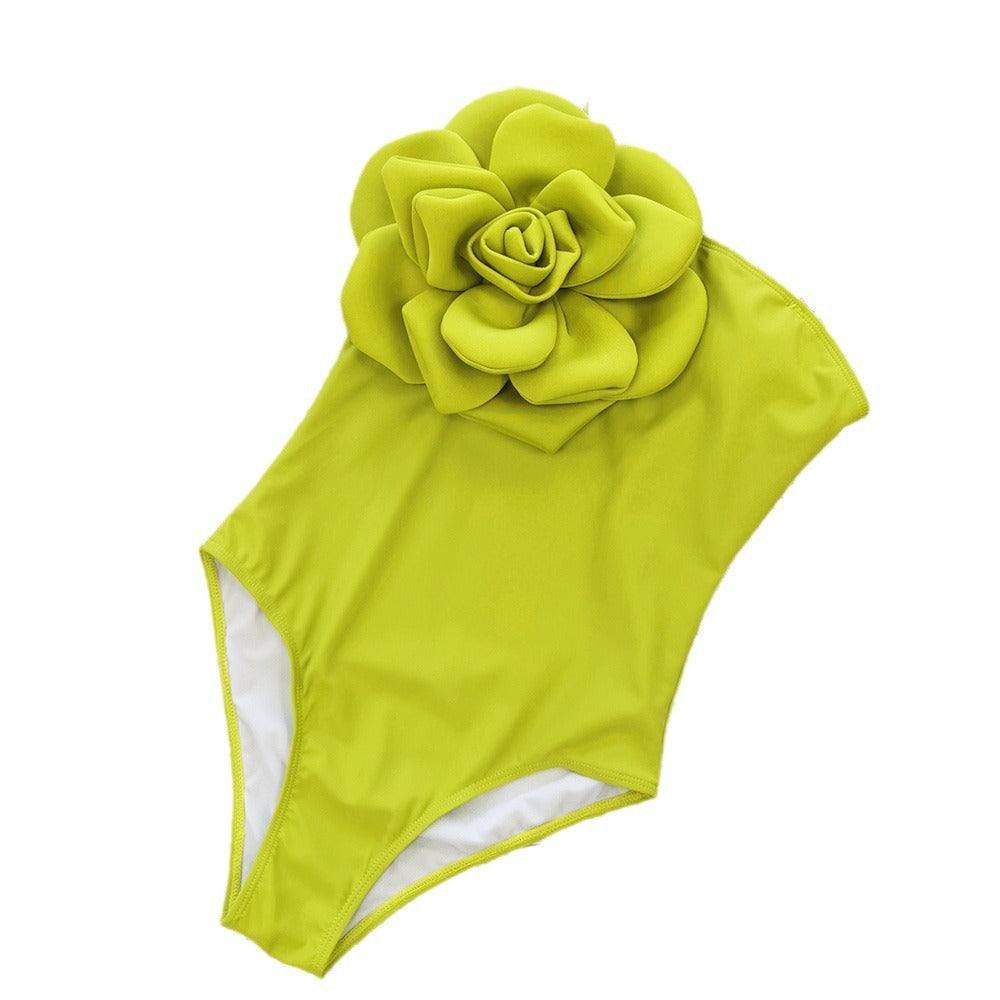 New Women's 3D Floral Triangle Swimsuit 2024